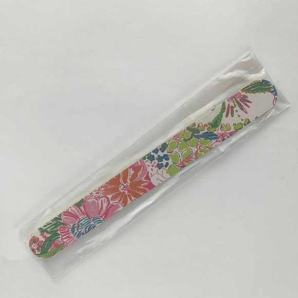 Lilly Pulitzer x Target Nail File Emery Board Set of 2 Nosey Posey & My Fans NEW - Picture 3 of 8